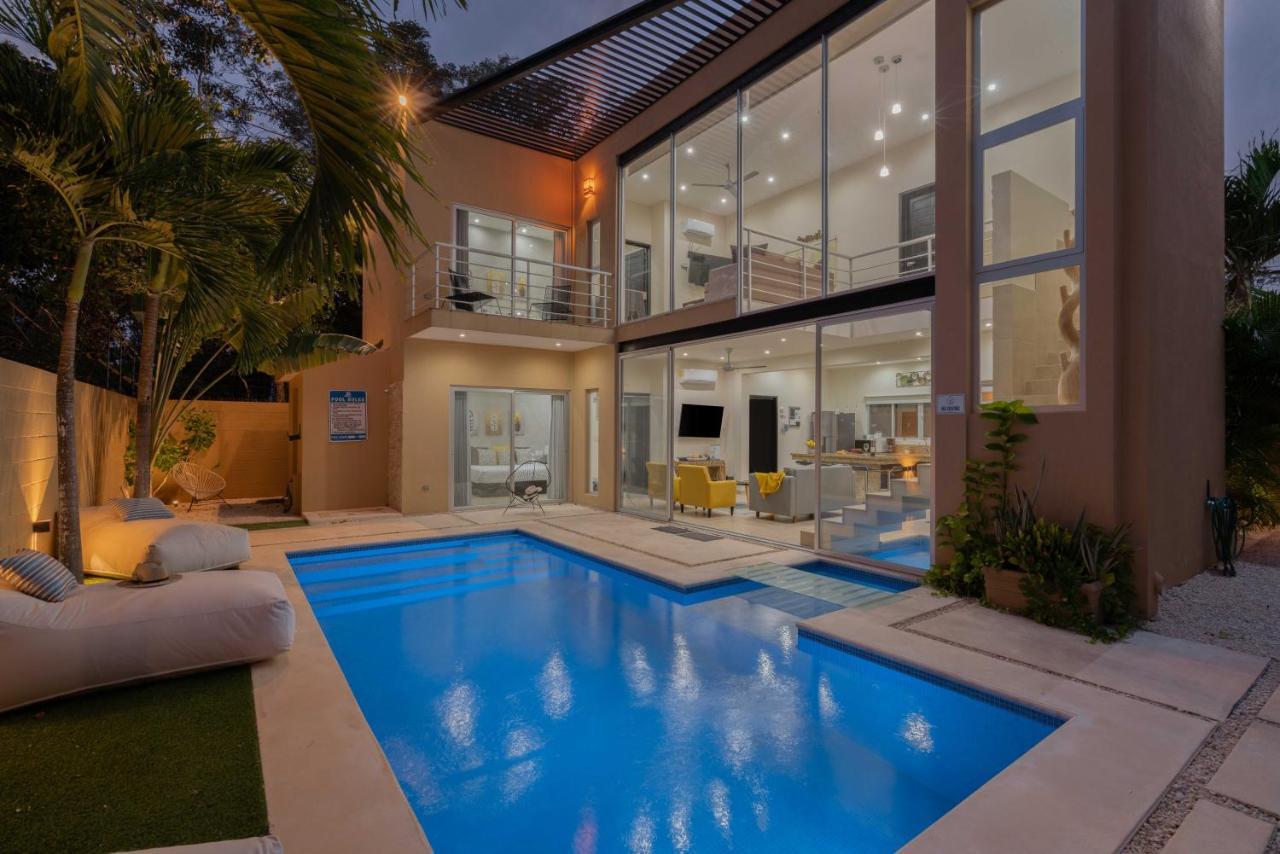 Tulum Private Modern Villa-Pool Beds-Ac-Internet-Parking-Grill Ngoại thất bức ảnh