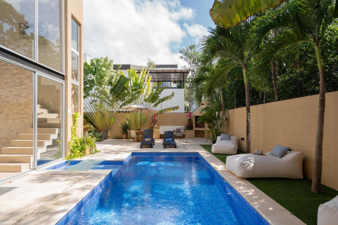 Tulum Private Modern Villa-Pool Beds-Ac-Internet-Parking-Grill Ngoại thất bức ảnh